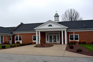 The front entrance to Louisville East Post Acute