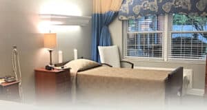 A patients room at Louisville east