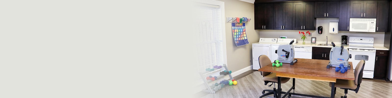 The rehab gym at Louisville East