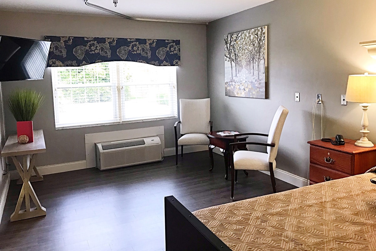 A private residents room at Louisville East Post Acute
